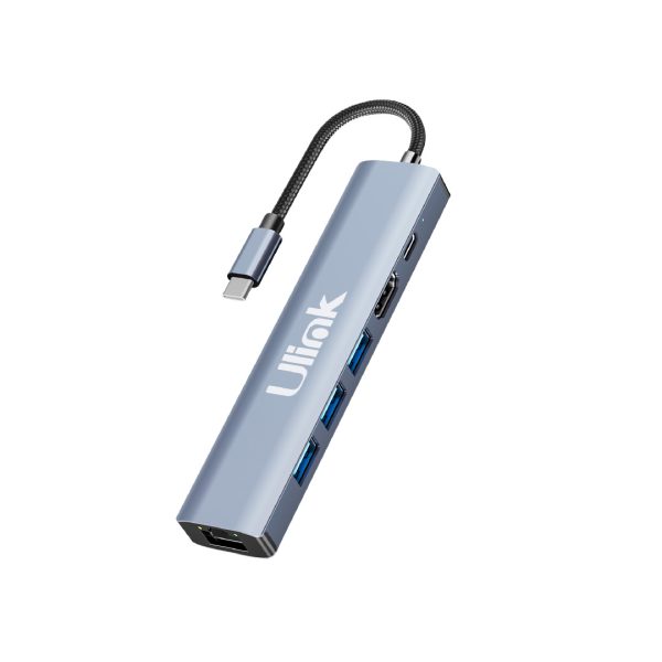 Adaptador multipuerto USB-C 6 en 1 / Mod. UL-ADC660