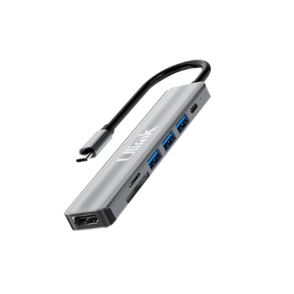 Adaptador multipuerto USB-C 7 en 1 / Mod. UL-ADC760